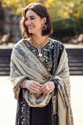 Twisted Affection | 3Pc Unstitched Suit Winter Embroidered Broadway By Mushq